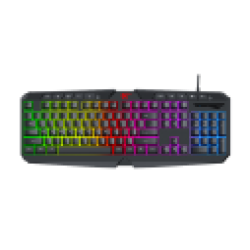 KB419L - Havit USB Multi-Function Backlit Black Gaming Keyboard with Bangla