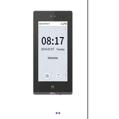 SenseFace 7B - Multi-Biometric Time Attendance and Access Control Terminal with Adapter