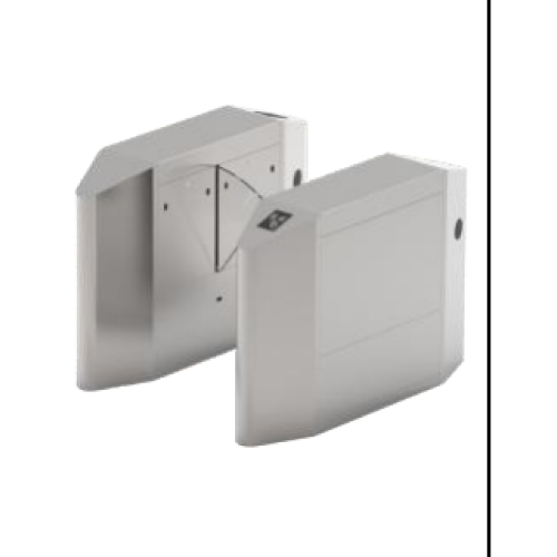 FBL4022 Pro - ZKTeco FBL4022 Pro Single Lane Flap Barrier Turnstile (w/ controller and fingerprint & RFID reader)